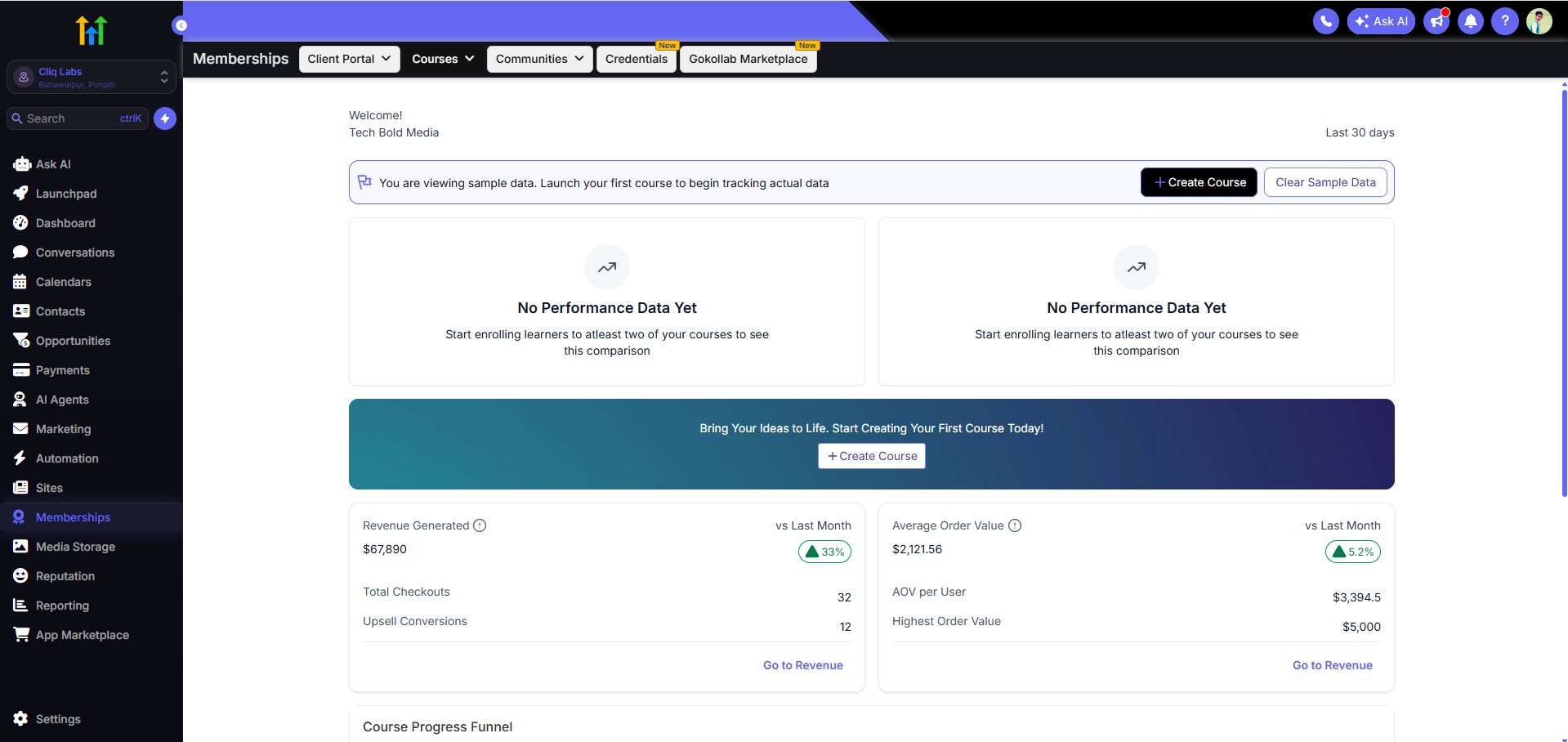 Obsidian GoHighLevel theme by CliqLabs